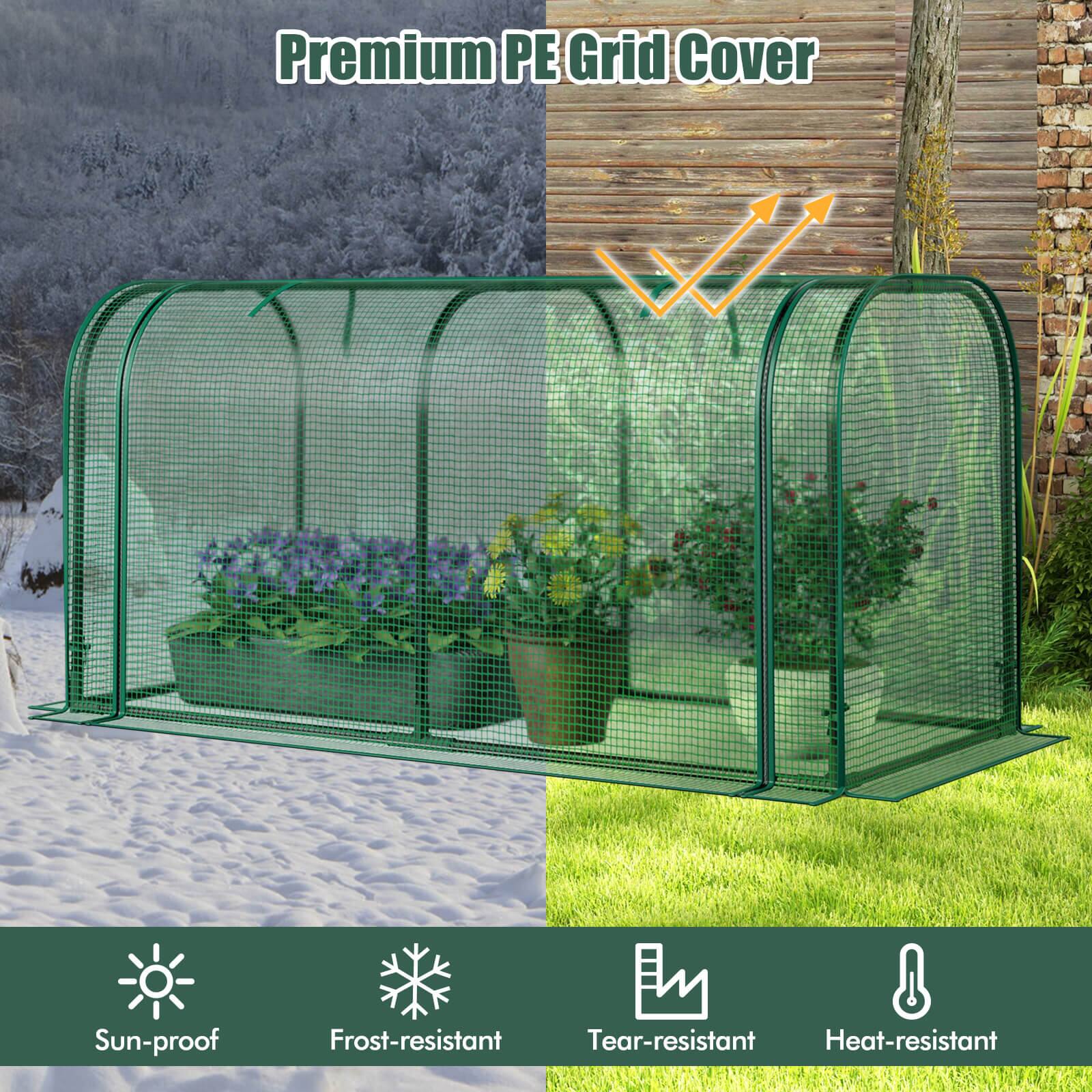 Premium PE Grid Cover Sun-proof, Frost-resistant, Tear-resistant, Heat-resistant.