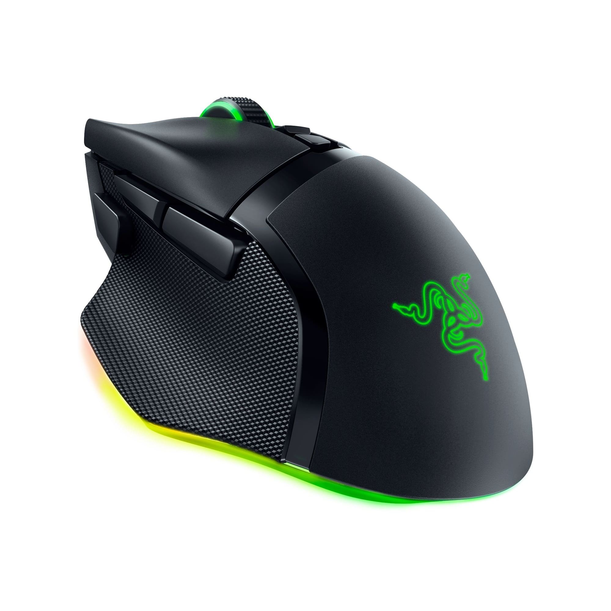 Alt View 19. Razer - Basilisk V3 Pro 35k Optical Gaming Mouse with HyperScroll Tilt Wheel - Black.