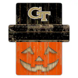 Fan Creations - GA Tech Yellow Jackets 12" x 12" Jack-O-Lantern Display - Orange