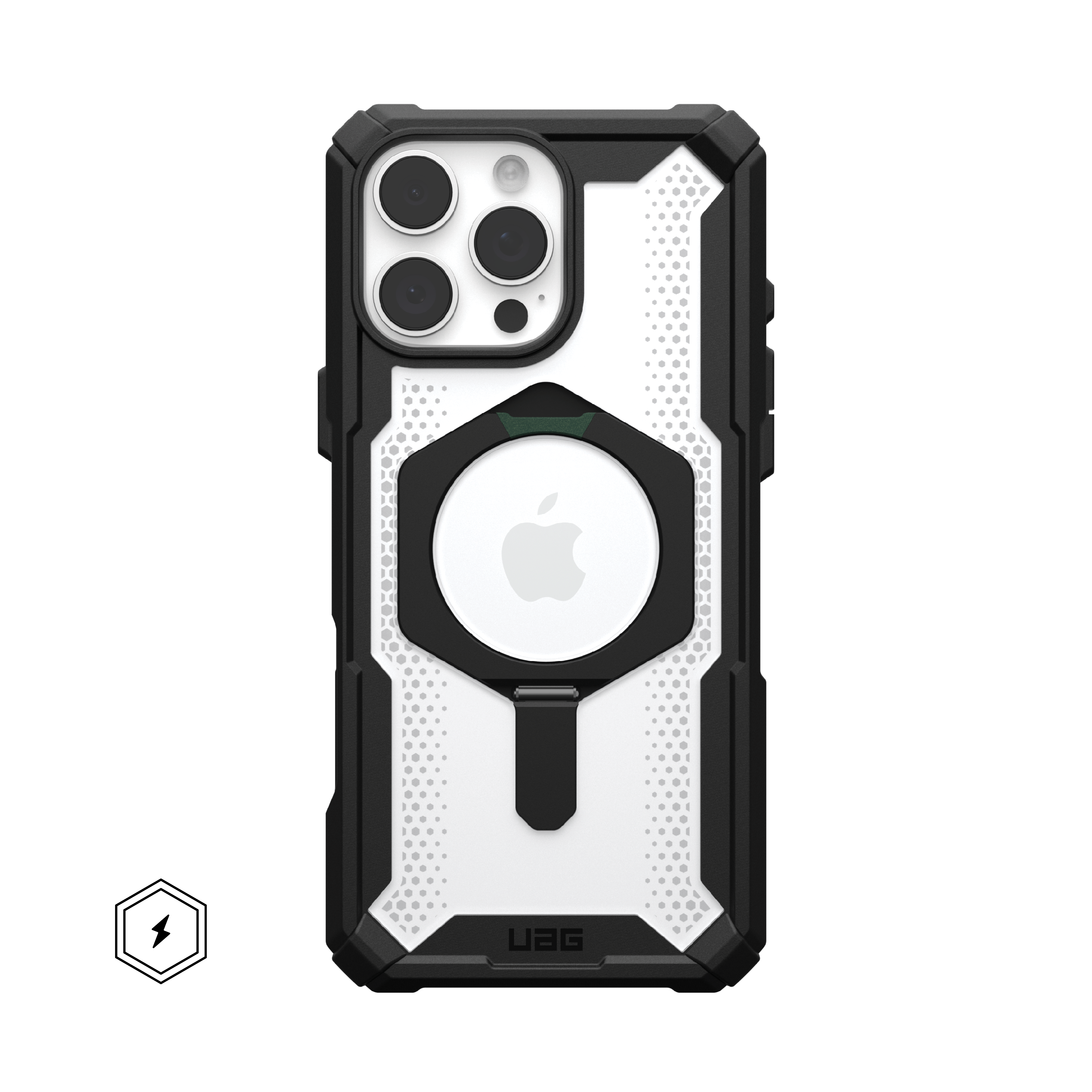 UAG - Plasma XTE Series Case with Magsafe for Apple iPhone 16 Pro Max - Black/Clear - Front_Zoom