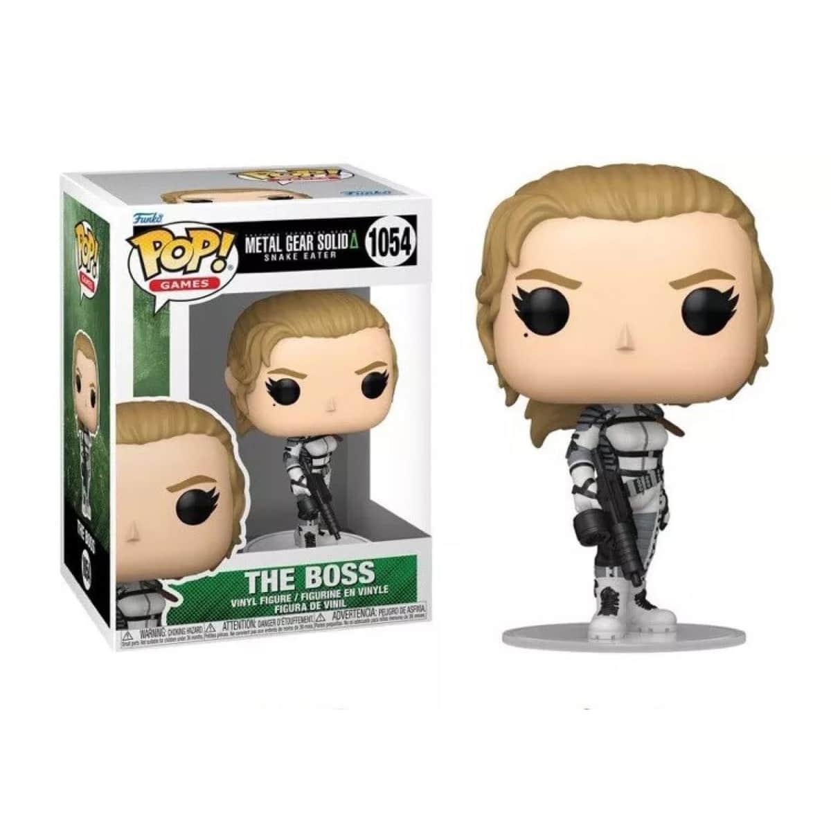 Funko 9 METAL GEAR SOLID 1054 S POP! SNAKE EATER GAMES THE BOSS FIGURINE EN VINYLE FIGURE / VINYL FIGURA DE VINIL ATTENTION DANGER DOING HOLDING ADVERTENCIA PEDIDOS AS 2 AH DTRPEMEN A