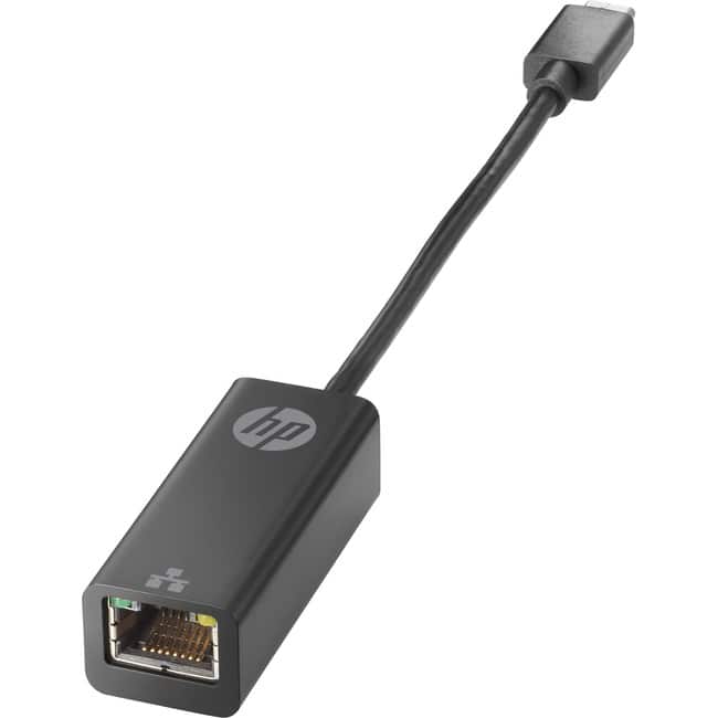HP - USB-C to RJ45 Adapter G2 (4Z527AA) - USB Type C - 1 Gbit/s Data Transfer Rate - 1 Port(s) - 1 - Twisted Pair - Black