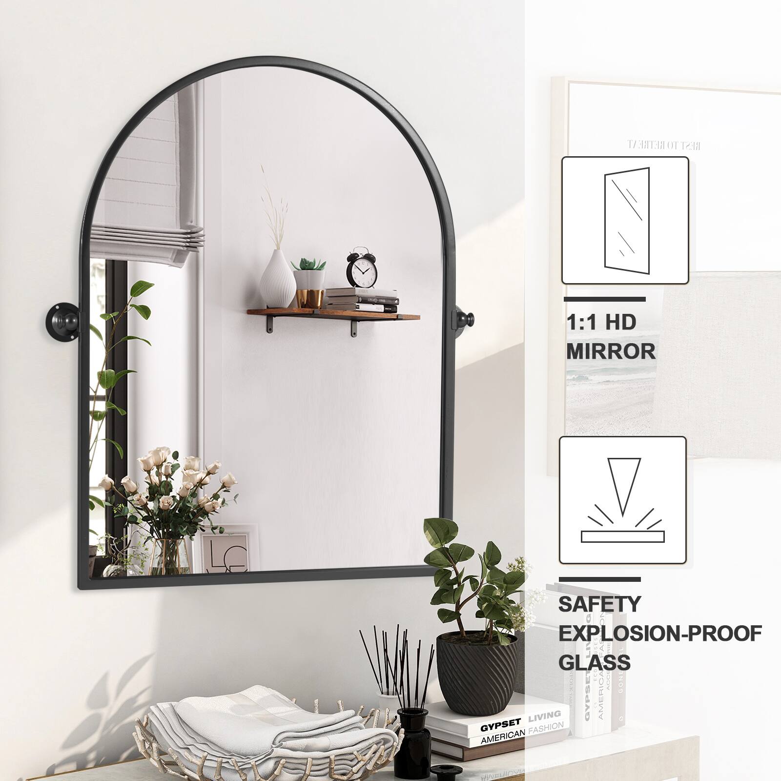 RETREAT REST TO 1:1 HD MIRROR SAFETY EXPLOSION-PROOF GLASS  
AmEa: GYPSET | AMERICA LIVING GYPSET FASHION AMERICAN