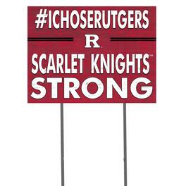 Jardine - Rutgers Scarlet Knights 18'' x 24'' I Chose Lawn Sign - Red