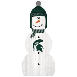 Fan Creations - Michigan State Spartans 31'' Snowman Leaner - White