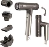 Shark - SpeedStyle Pro FLEX Professional Performance High-Velocity Hair Dryer System - Metallic Gray