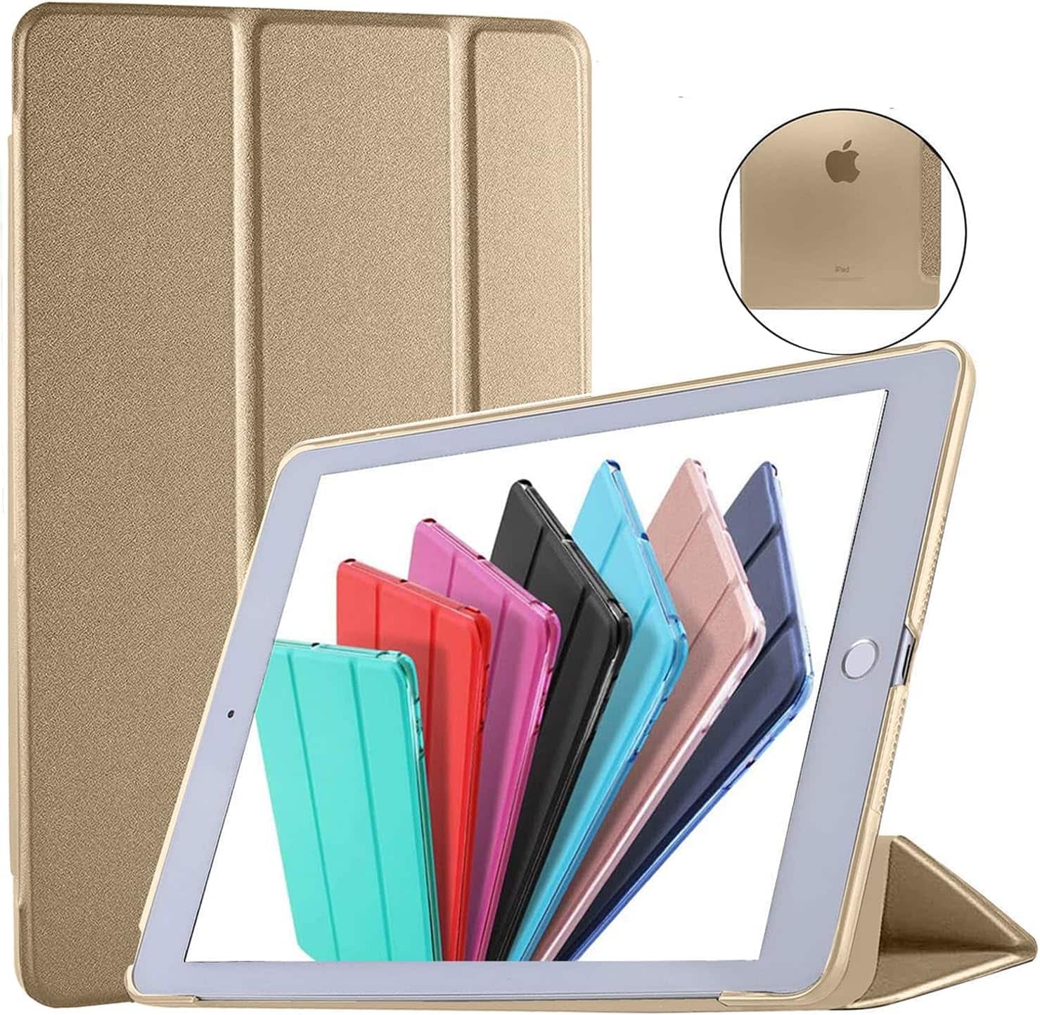 "DuraSafe Cases - iPad mini 4 7.9"" 2015 Slim Tri-Fold Smart Case with Dual-Angle Stand A1538 A1550 A2133 A2124 A2126 A2125 - Gold" price history on PriceWatchPro