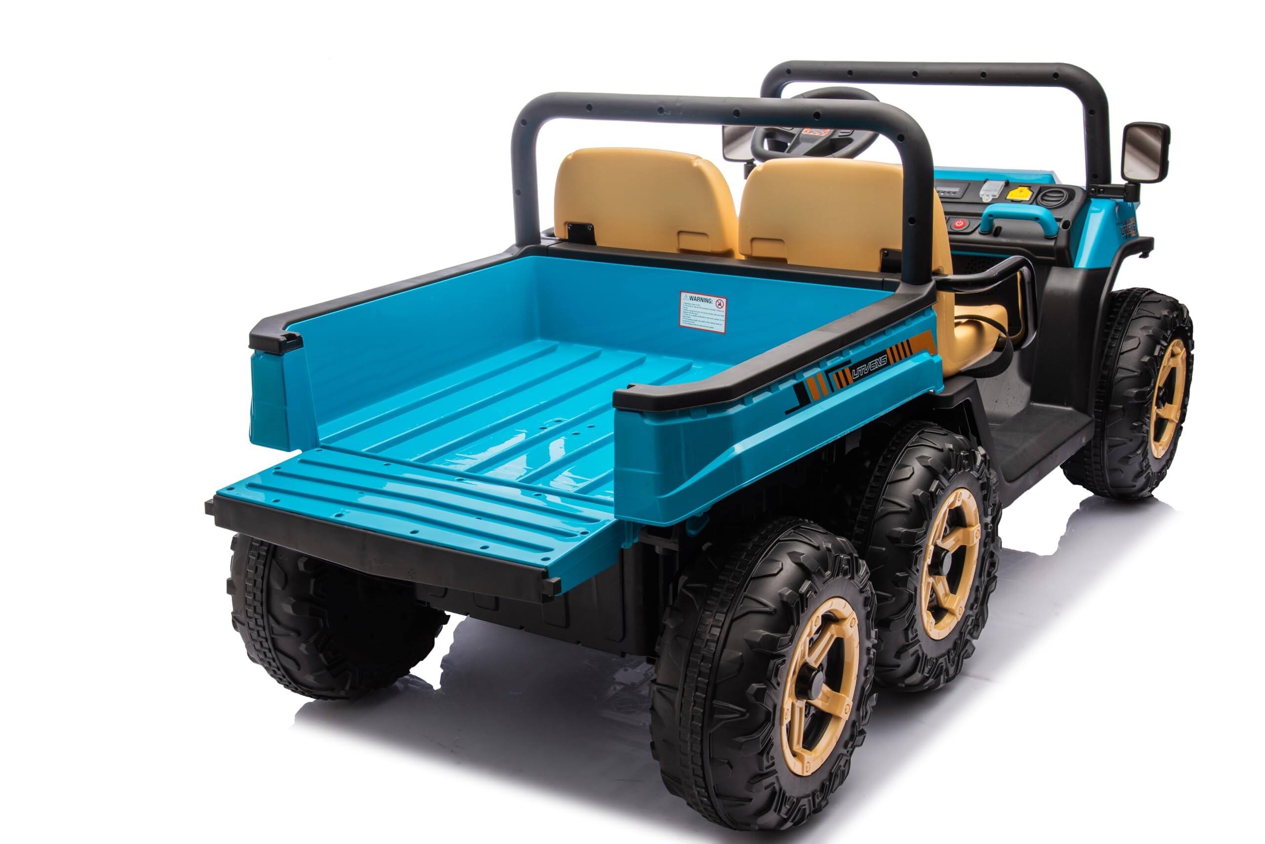Alt View 1. GARVEE - 24V Kids 6-Wheel Electric Truck with Four 35W Motors & 2.4G Remote.