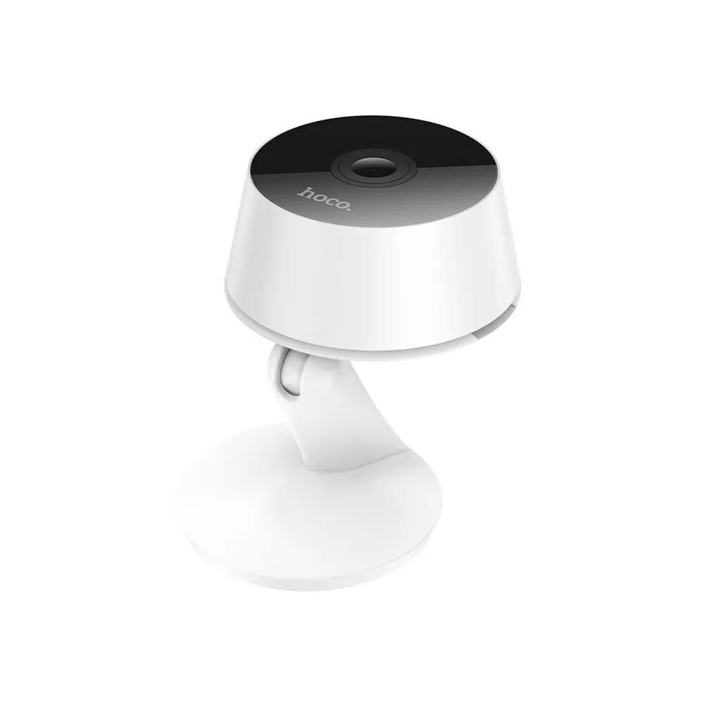 Left. hoco. - Hoco. D3 Indoor HD Camera with Auto Motion Tracking, 2-Way Audio, Night Vision, App Remote Control - White.