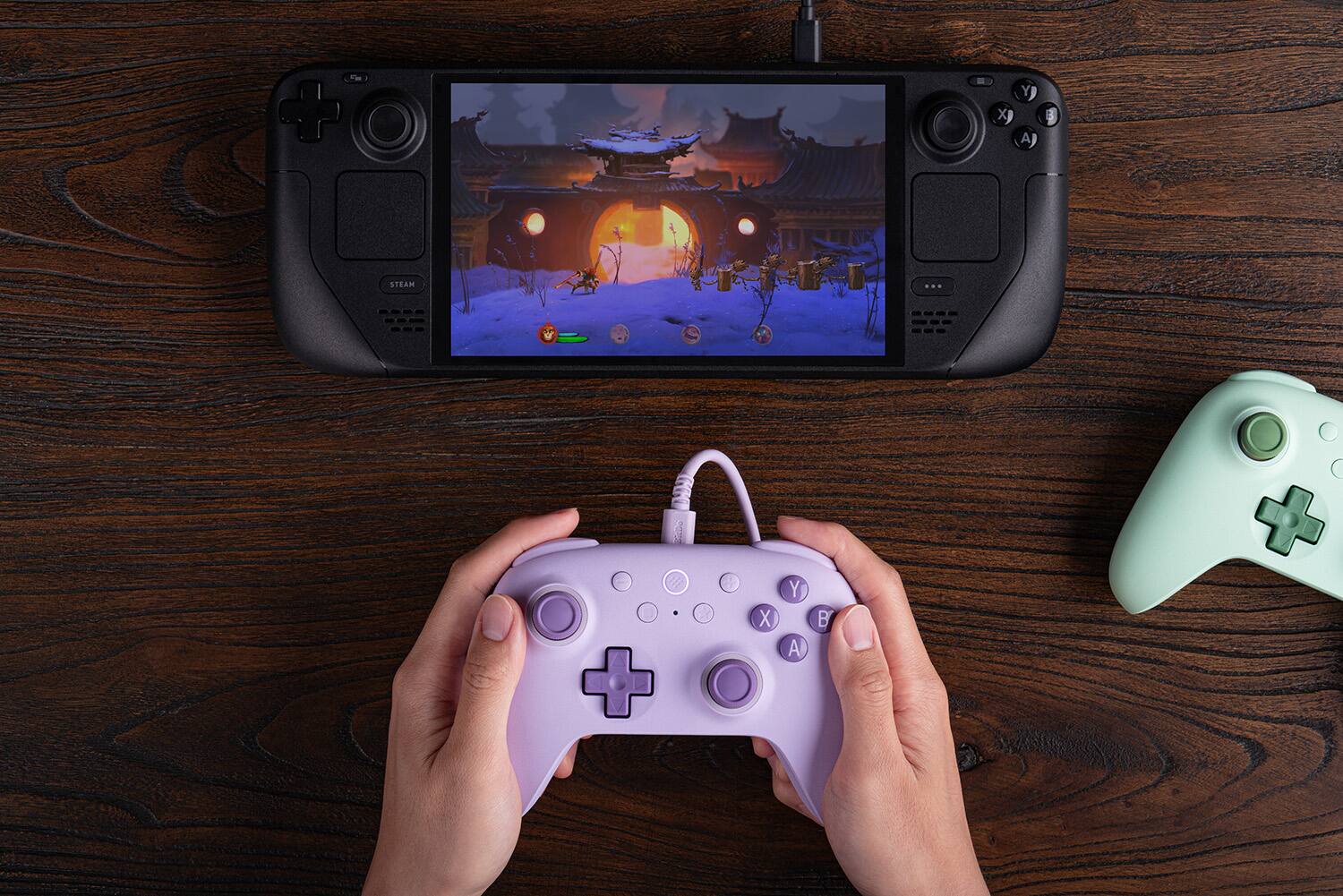 Alt View 22. 8BitDo - Ultimate 2C Wired Controller for Android and Windows with Hall Effect Joysticks - Purple.