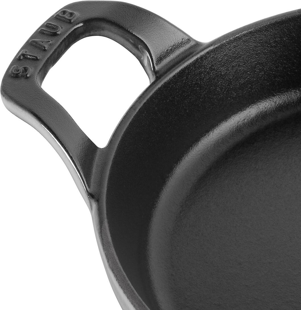 Alt View 3. Staub - Staub Cast Iron 6-inch Round Gratin Baking Dish - Graphite Grey - Graphite Grey.