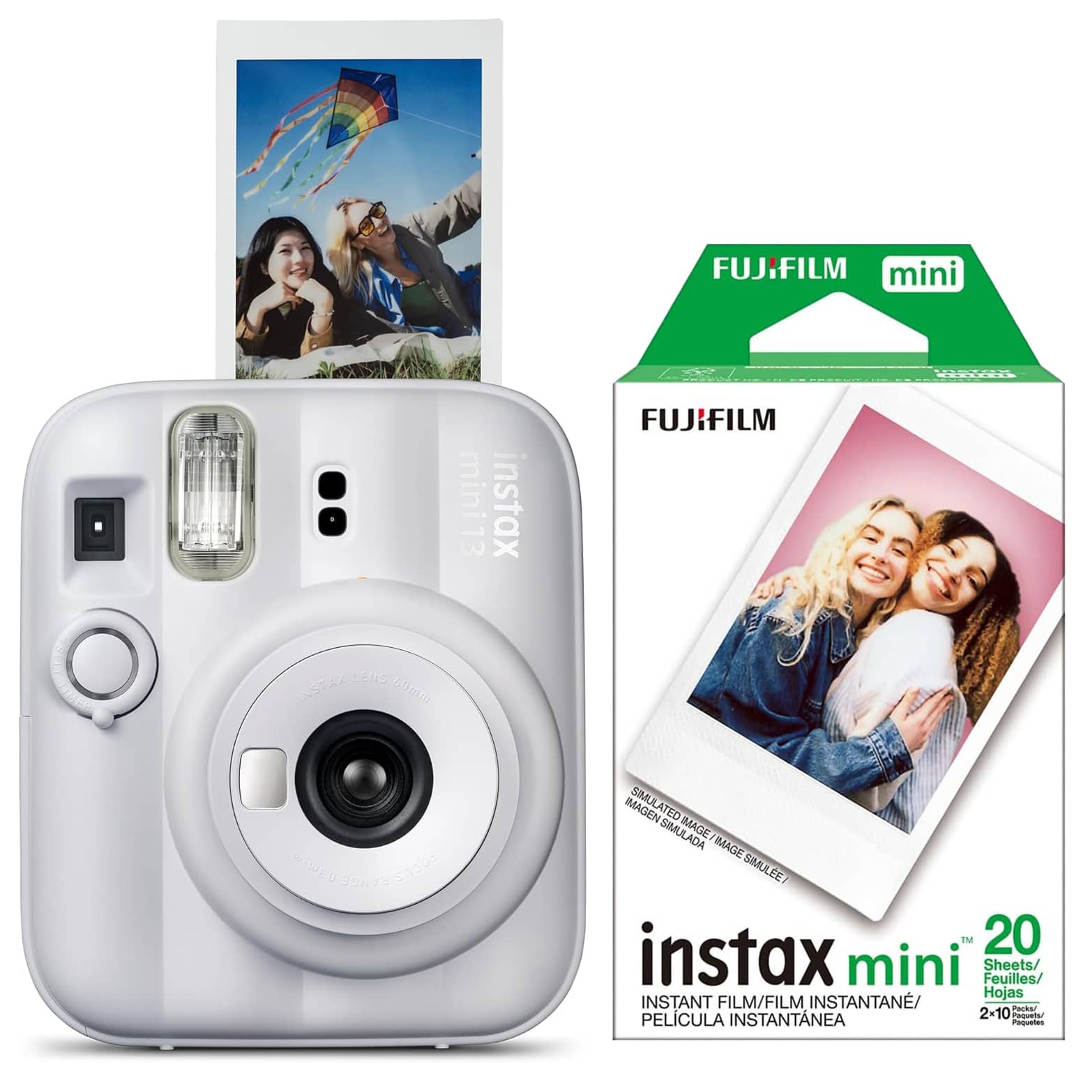Fujifilm - Instax Mini 13 Instant Film Camera with 20 Count Film Pack - Clay White price history on PriceWatchPro
