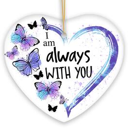 OrnamentallyYou - Artistic Butterfly Always with You Ornament Christmas Memorial Gift - Multi-colored