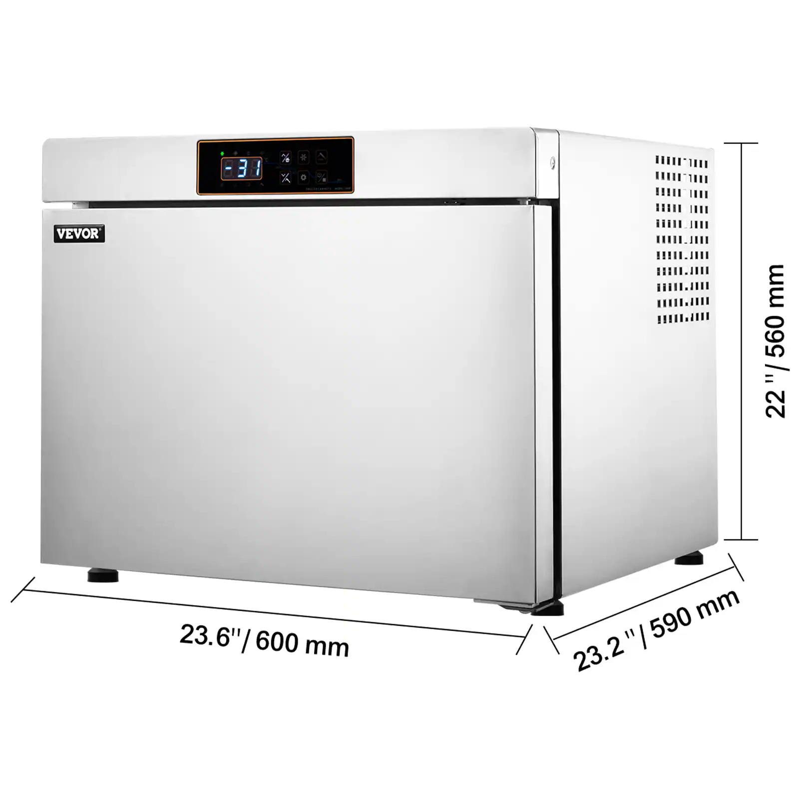 -31  
%  
X  
a  
1  
-  
VEVOR  
mm  
560  
=  
/  
22  
23.6"  
23.6"/600  
I  
600 mm  
mm  
-  
590  
23.2  

23.6" / 600 mm  
23.2" / 590 mm  
22" / 560 mm