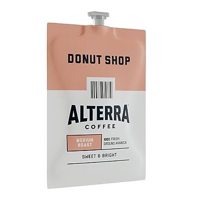 DONUT SHOP  
ALTERRA COFFEE  
MEDIUM ROAST  
100% FRESH GROUND ARABICA  
SWEET & BRIGHT
