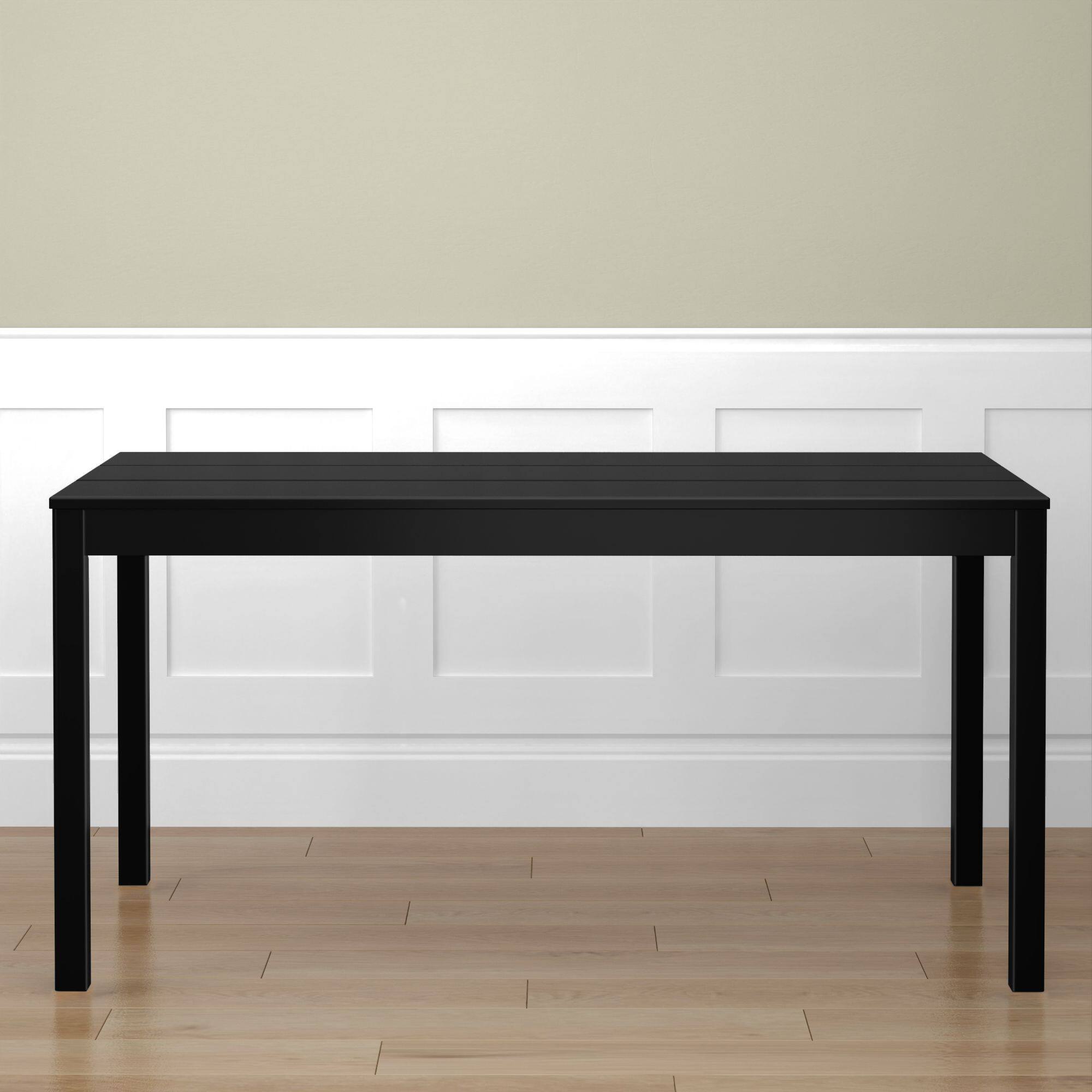 Alt View 1. Grain & Grove - Rectangular Dining Table (72in / 1830mm), Black - Black.