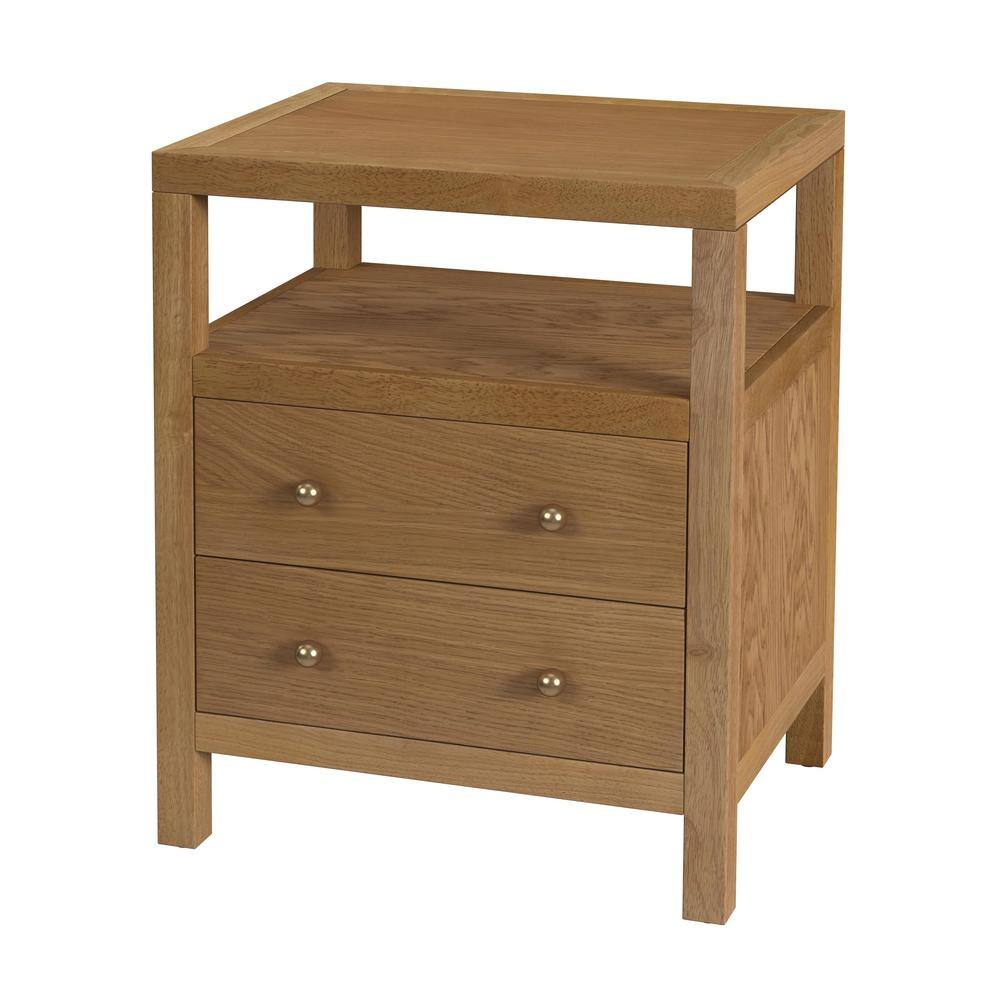 Alt View 2. Butler Specialty - Nora 2-Drawer Nightstand - Brown.