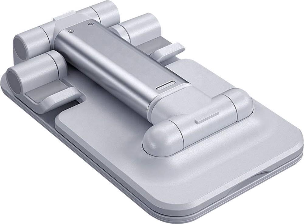 Alt View 12. SaharaCase - Foldable Stand for Most Cell Phones and Tablets up to 10" - White.