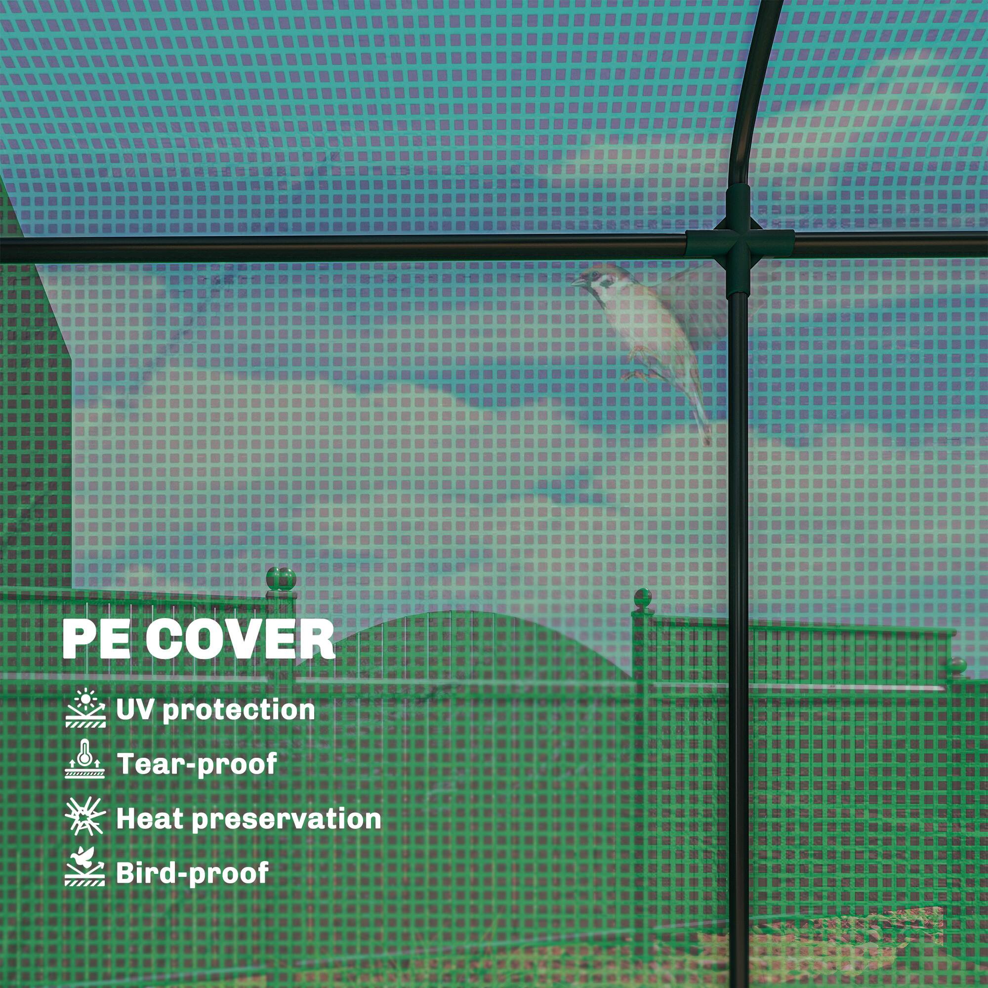PE COVER  
- UV protection  
- Tear-proof  
- Heat preservation  
- Bird-proof