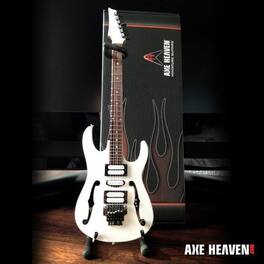 Axe Heaven - Paul Gilbert - Paul Gilbert Mr.Big White Ibanez PGM300 Signature F Hole Mini Guitar - Collectibles - Multicolor