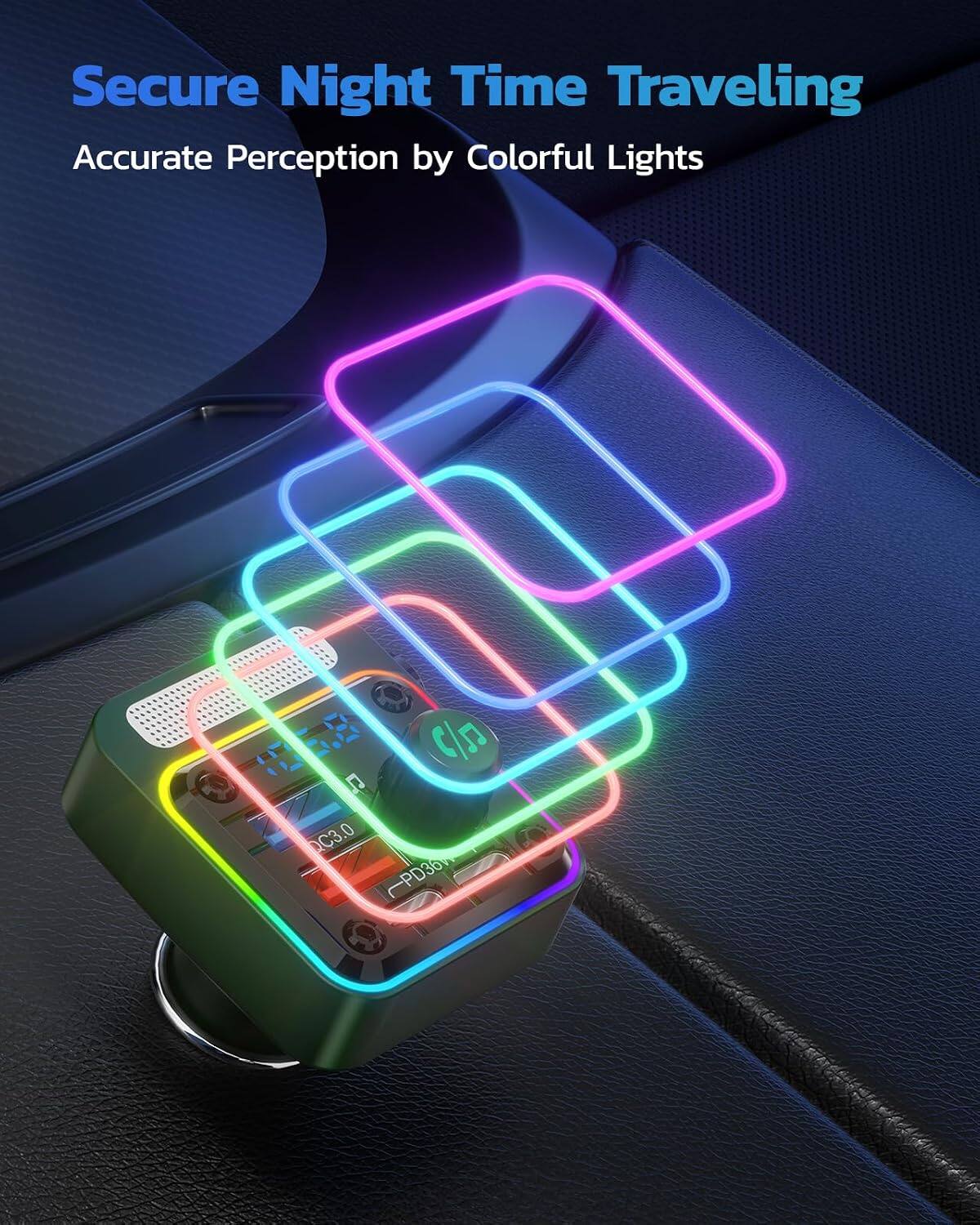 Secure Night Time Traveling  
Accurate Perception by Colorful Lights  
QC3.0  
PD36V