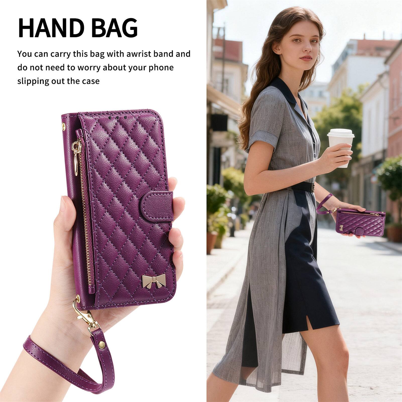 HAND BAG

You can carry this bag with a wrist band and do not need to worry about your phone slipping out the case.
