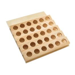 Rev-A-Shelf - 16'' Custom Wooden Kitchen Drawer Insert for K-Cup, 4CDI-18 - Maple