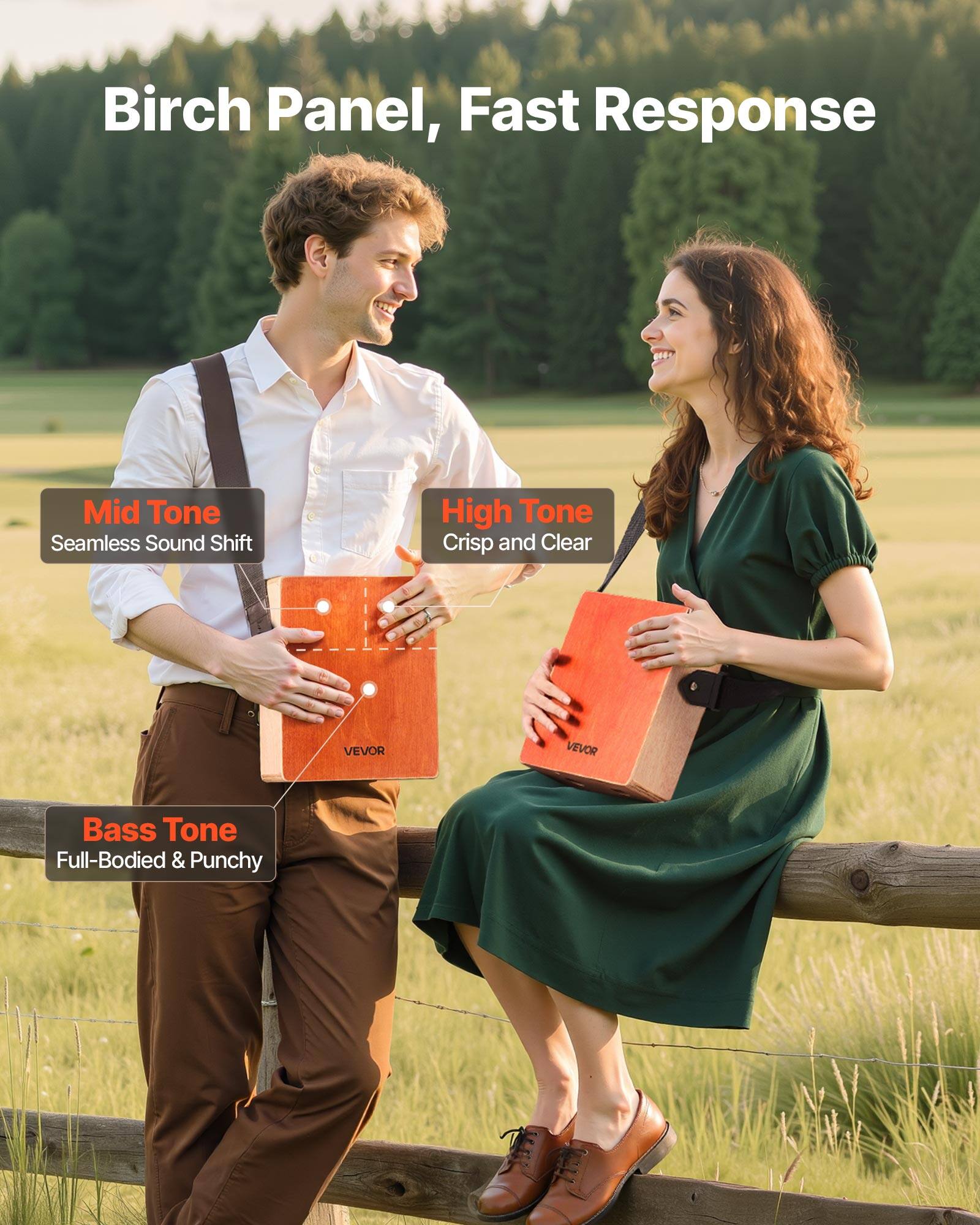 Birch Panel, Fast Response

- Mid Tone
  Seamless Sound Shift

- High Tone
  Crisp and Clear

- Bass Tone
  Full-Bodied & Punchy