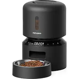 PETLIBRO - Granary Stainless Steel 3L Automatic Dog and Cat Feeder with Voice Recorder - Black