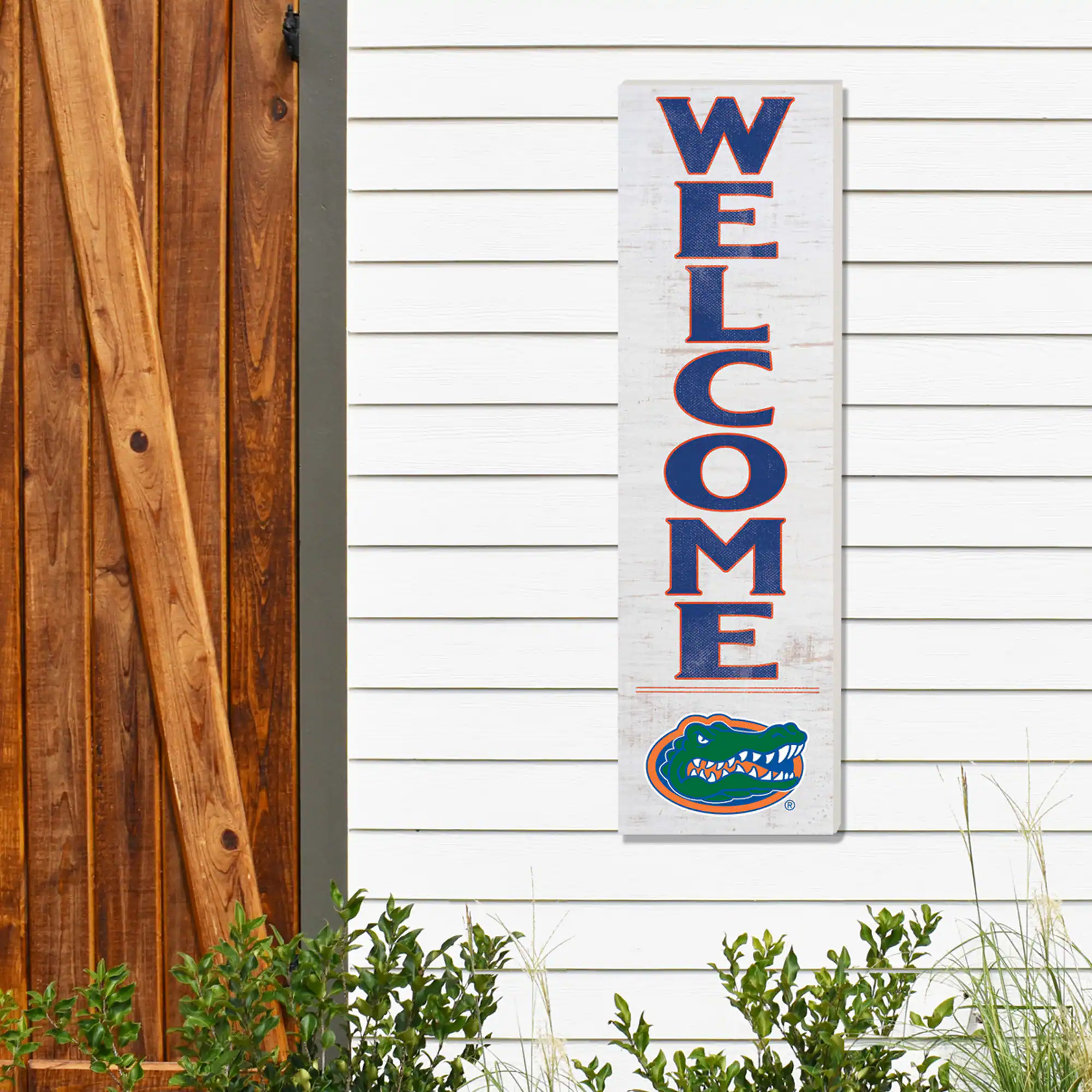 Alt View 1. Jardine - Florida Gators 10'' x 35'' Indoor/Outdoor Welcome Sign - White.
