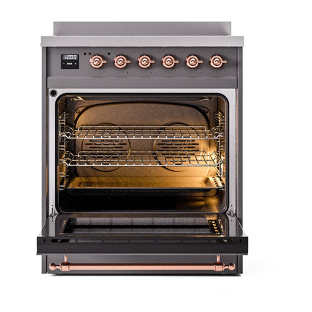 ILVE Nostalgie II Series 30 in. Induction Range with 4 Induction ...