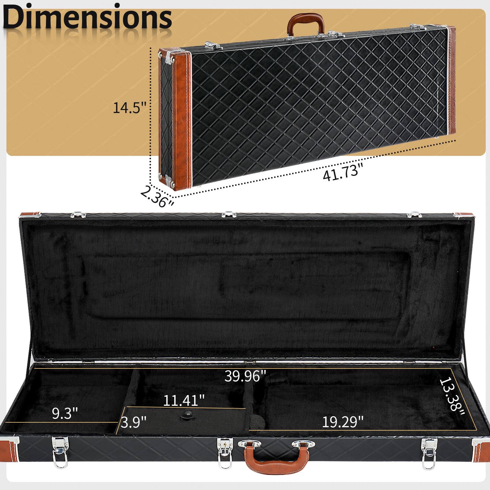 Dimensions: 14.5" x 2.36" x 41.73" x 9.3" x 39.96" x 11.41" x 3.9" x 19.29" x 13.38"