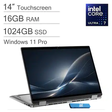 14" Touchscreen
16GB RAM
1024GB SSD
Windows 11 Pro
Intel Core Ultra 7