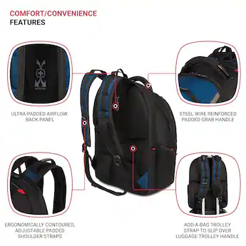 17 inch laptop backpack tools SuperHandy Water-Resistant Tech Multiple Compartments Bag for Work, Travel & Commuting Designed with tool organizer slots throughout its structure IdealHouse Heavy Duty 17 Inch