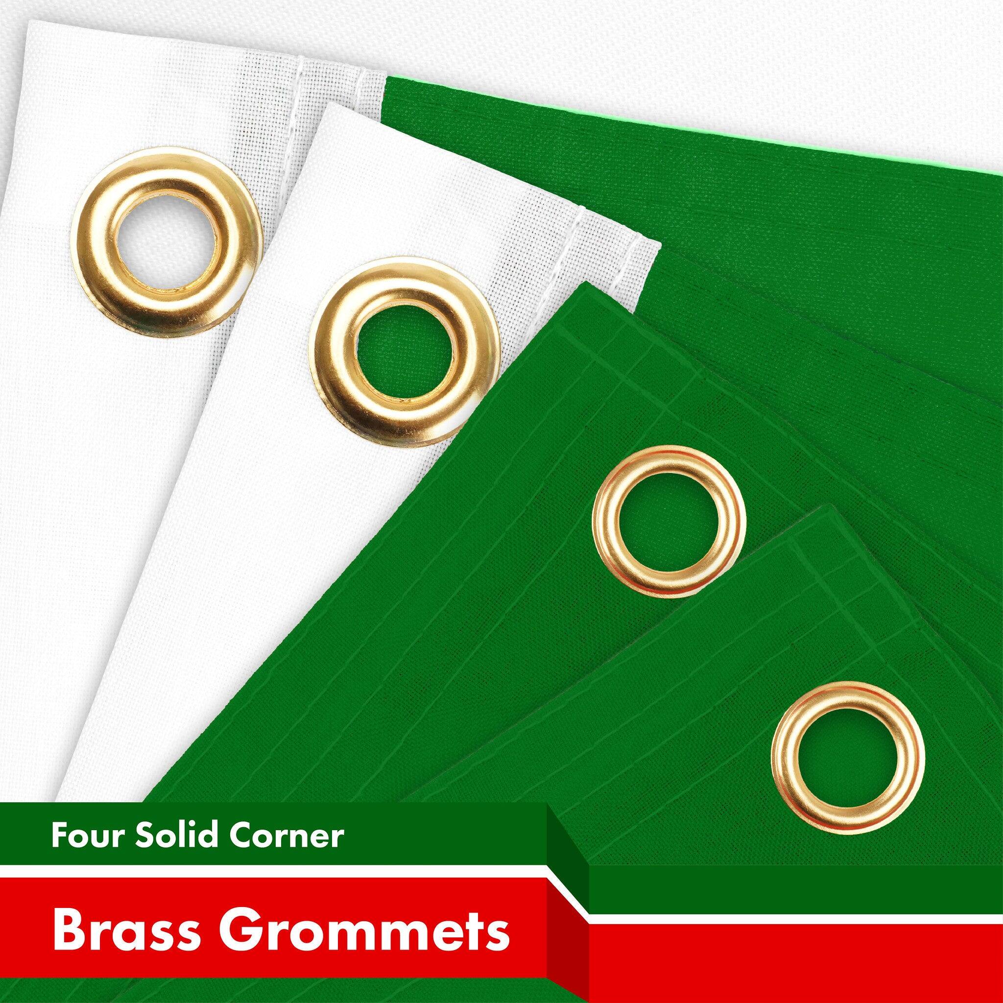 Four Solid Corner Brass Grommets