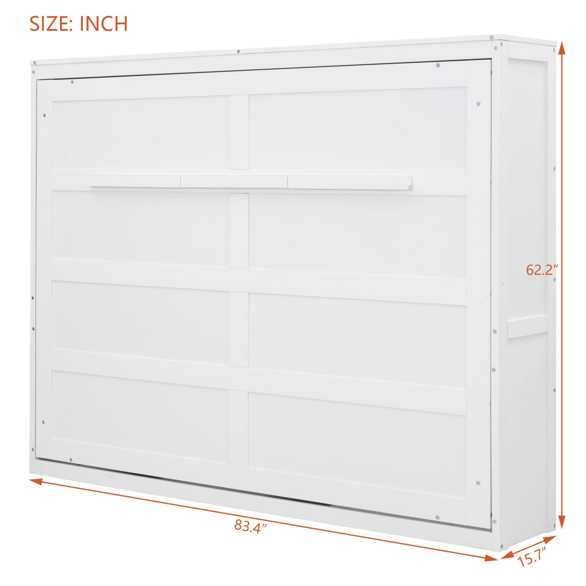 SIZE: INCH  
62.2"  
83.4"  
15.7"