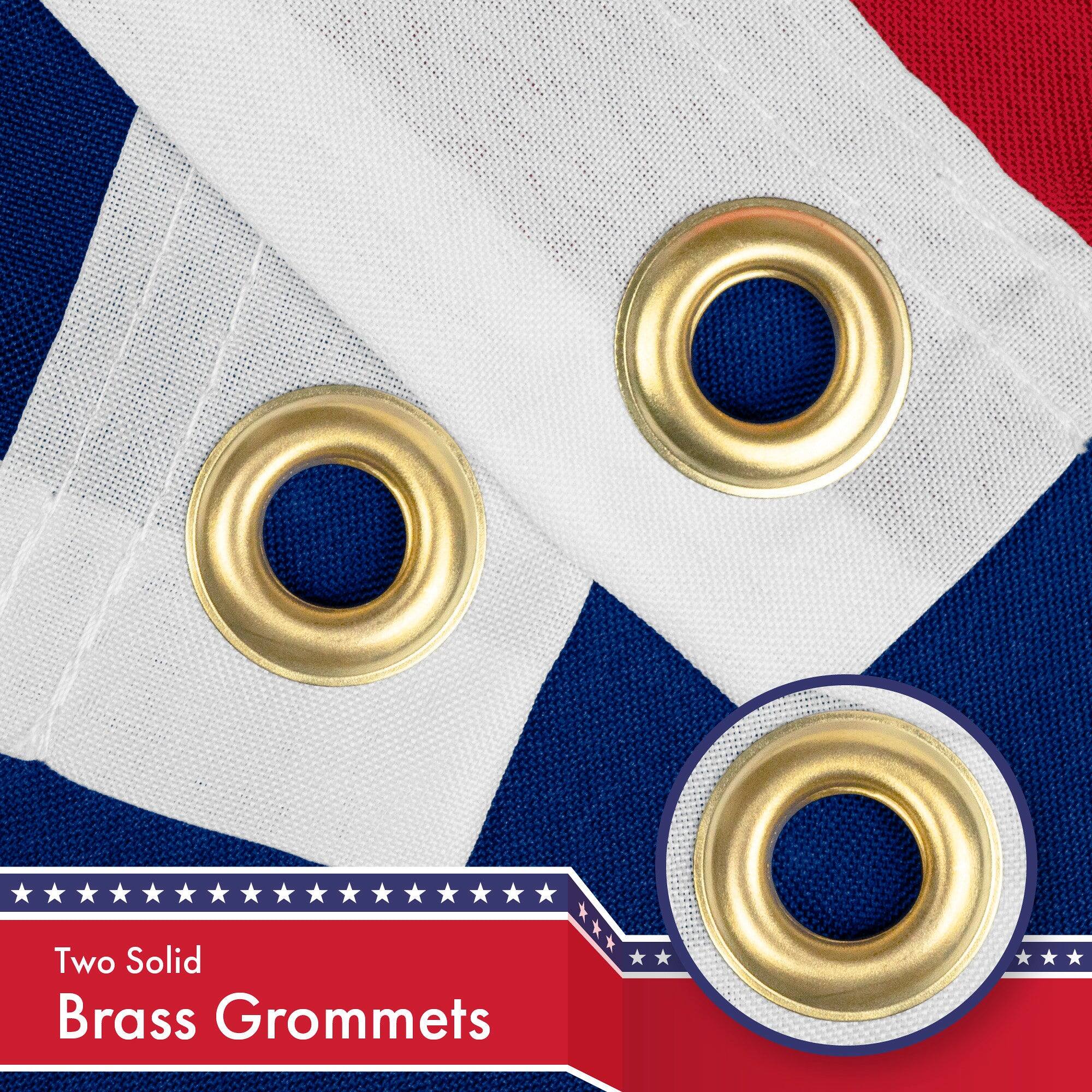 Two Solid Brass Grommets