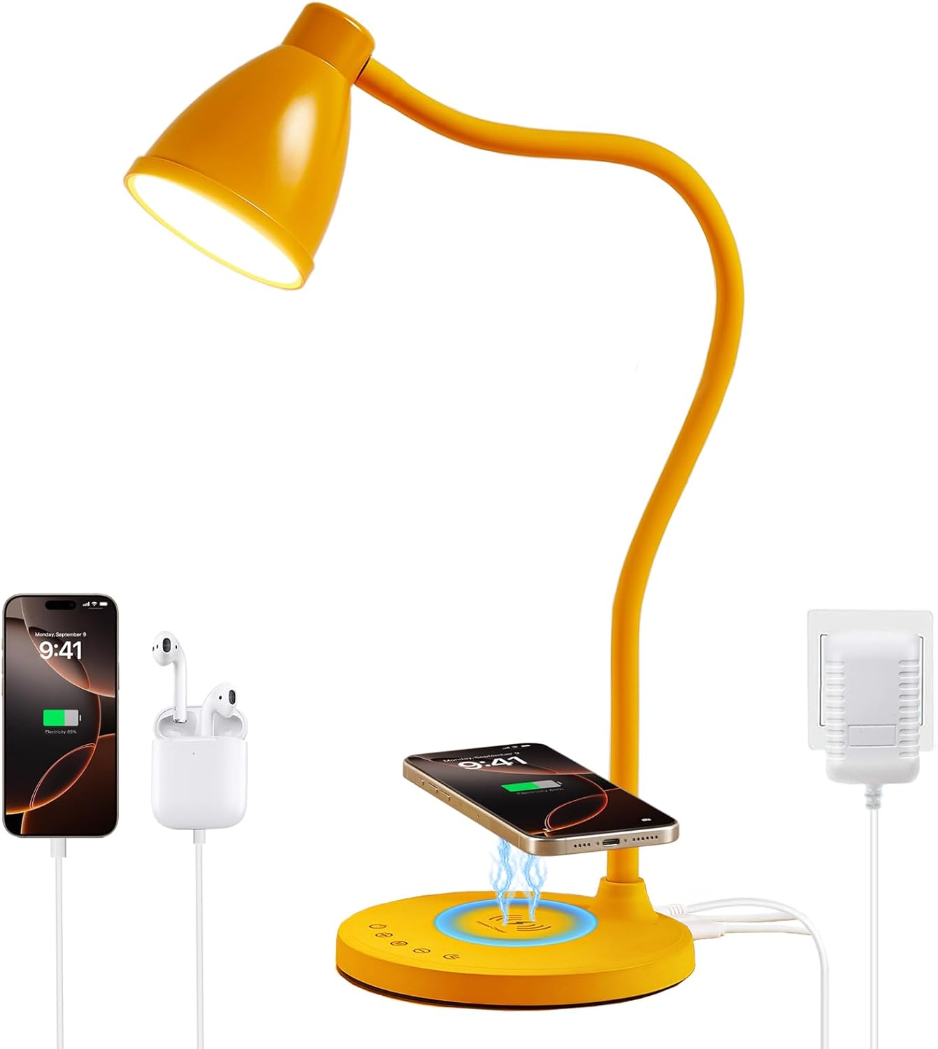 Stamp n Camp BOHON Desk Lamp for Home Office LED Desk Light with USB C ...