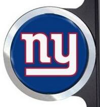 Alt View 1. PRORUN - New York Football - Go Giants - Plastic License Plate Frame with Team Badges - Multi.
