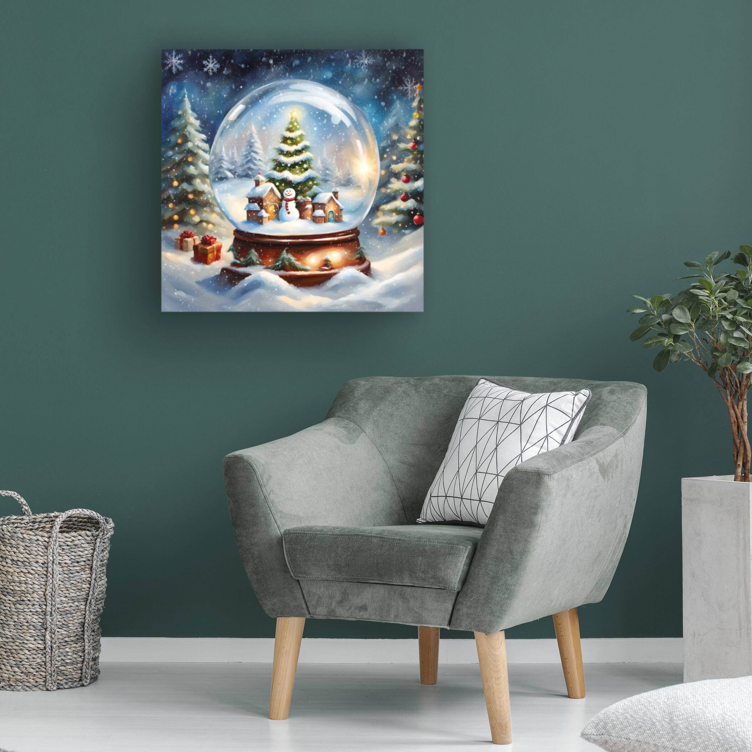 Left. Trademark Fine Art - Tina Lavoie Christmas Morning Canvas Art - 18x18 - Multicolor.