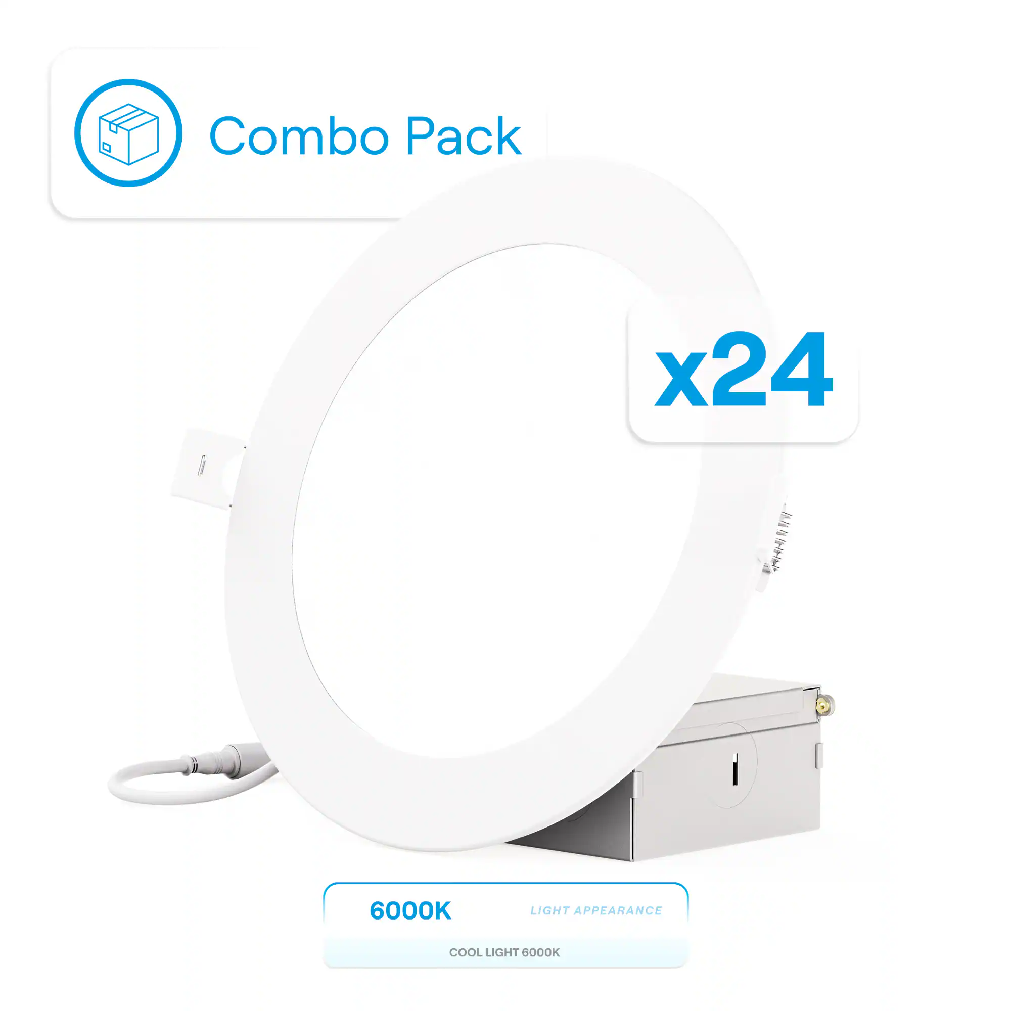 Combo Pack x24 - 6000K LIGHT APPEARANCE COOL LIGHT