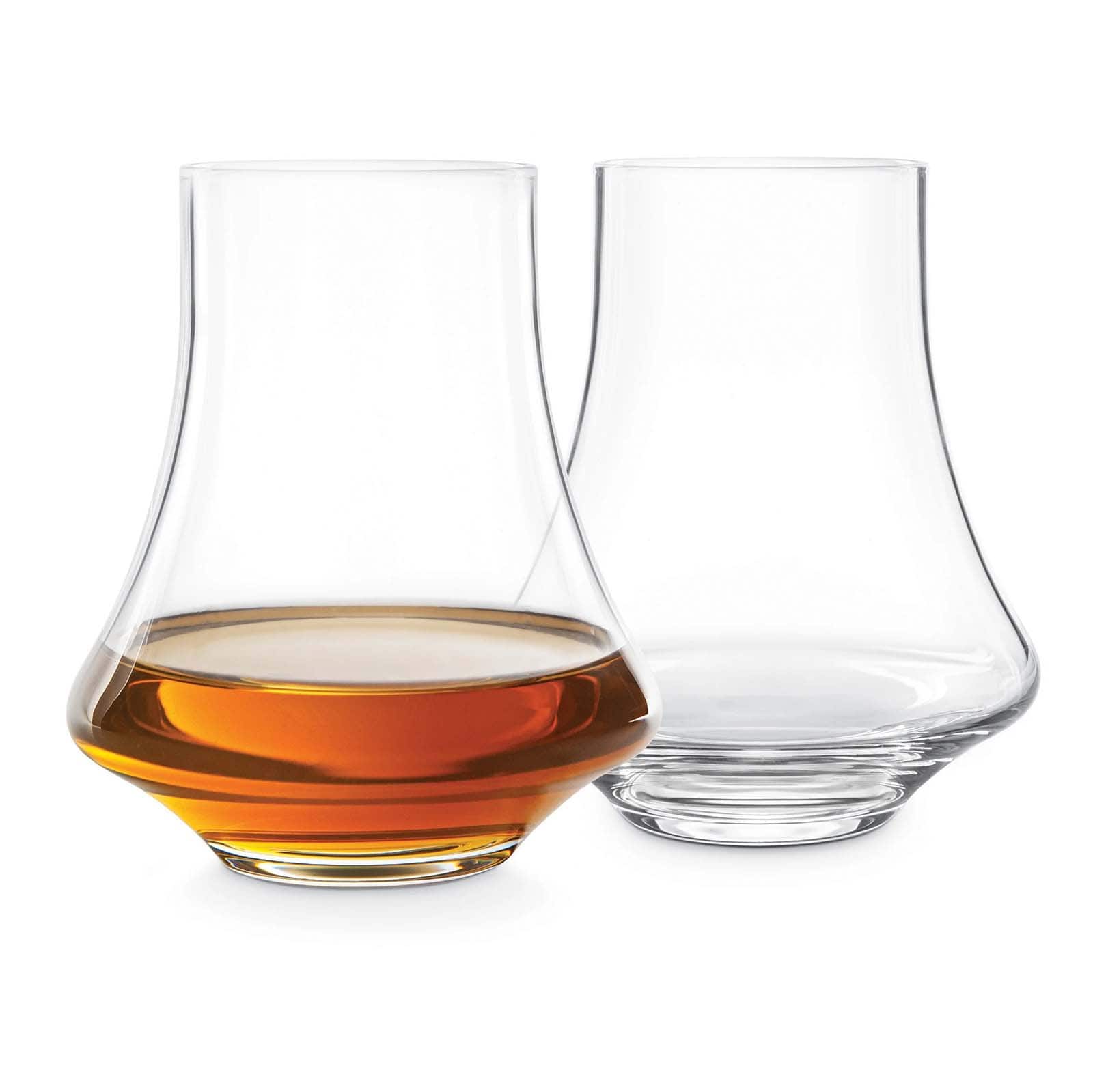 Final Touch - Revolve Spirits Tasting Glass, 2-Ounce, Set of 2 - Clear