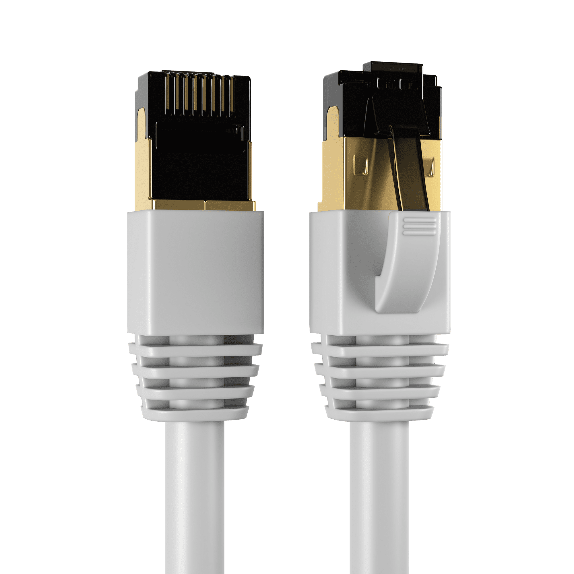 Cables Direct Online - Cat8 Ethernet Cable 1FT, 40Gbps High-Speed RJ45 Shielded Copper Cord for Router, PC & Gaming - Gray