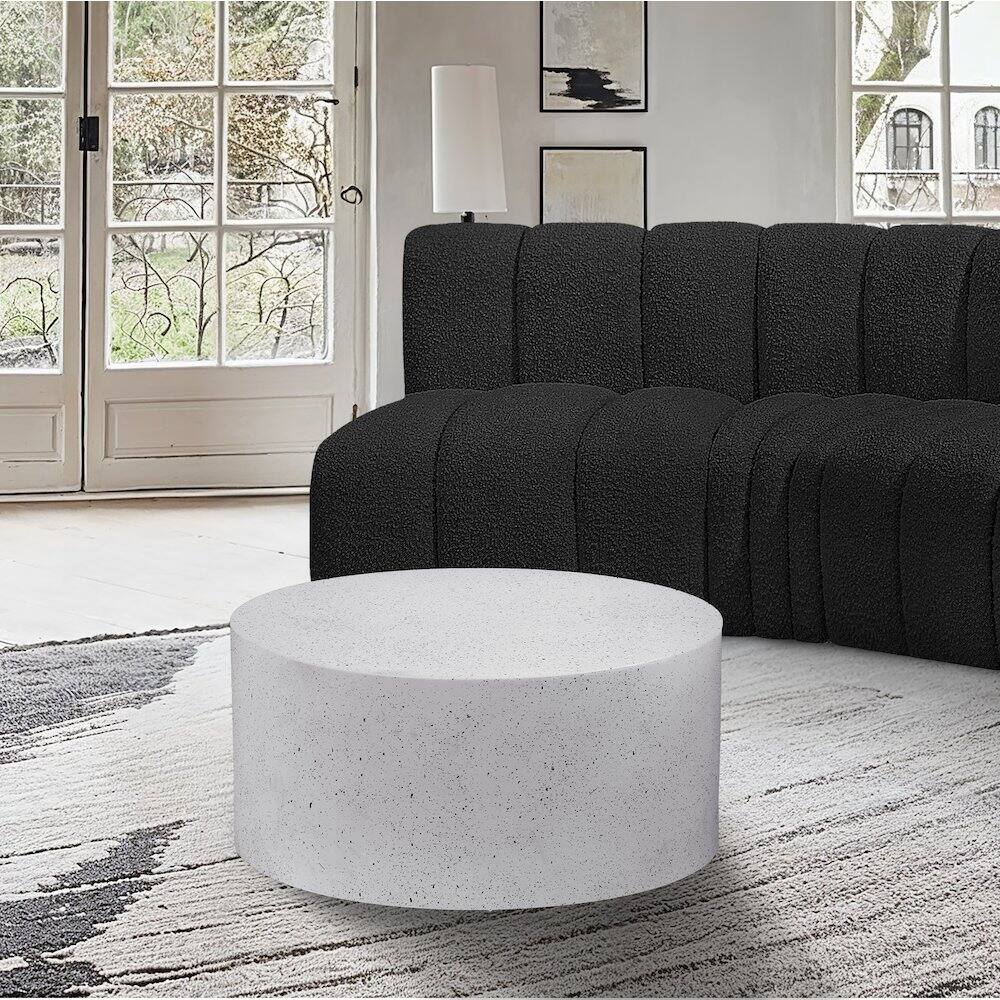 Alt View 1. Meridian Furniture - Terrazo Coffee Table - Terrazo White.