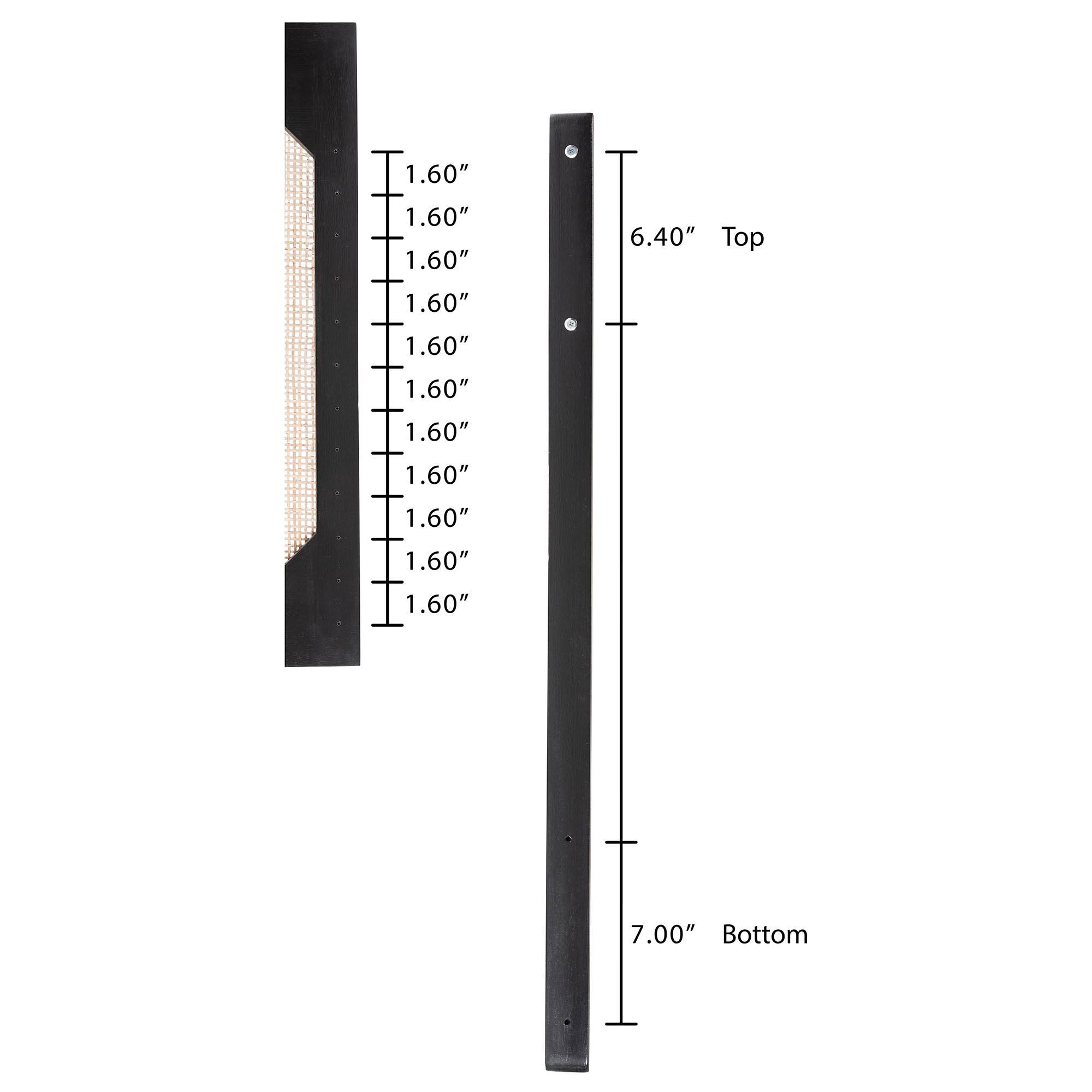 1.60" 1.60" 1.60" 1.60" 1.60" 1.60" 1.60" 1.60" 1.60" 1.60" 1.60" 1.60" 1.60" 6.40" Top 7.00" Bottom