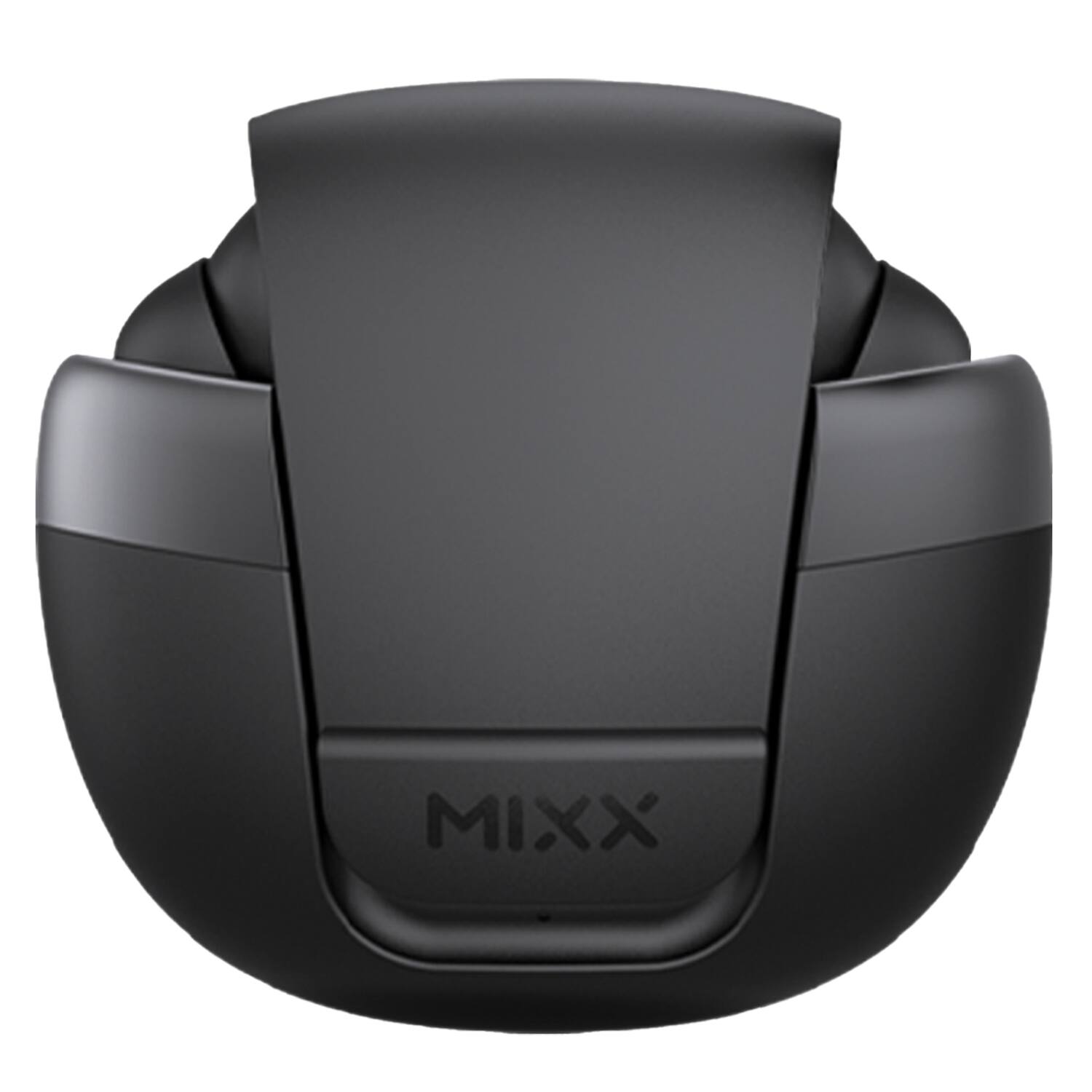 Left. Mixx - StreamBuds Solo 3 TWS Bluetooth In-Ear Earbuds with Mic, Magnetic Flip-Top Charging Case, 18 Hours Play Time - Black.