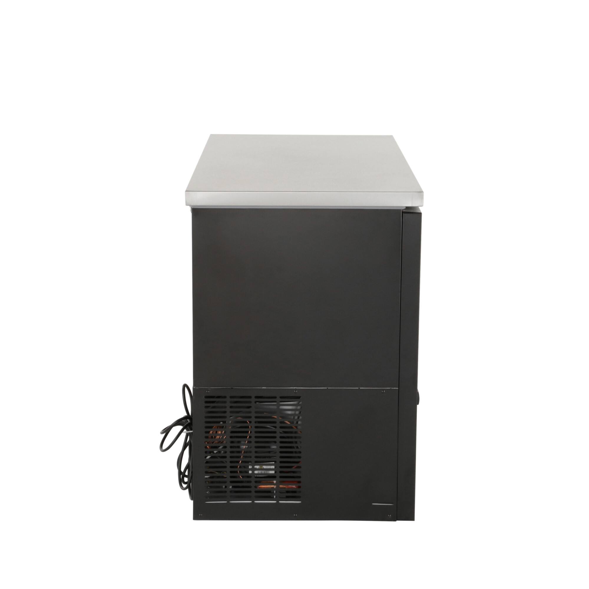 Alt View 1. Magic Chef - Commercial 12 cu. ft. 2-Door Under Bar Specialty Refrigerator in Black - Black.