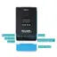 The text on the image is grouped and corrected as follows:

RENOGY A - ROVER 1 100A MPPT Charge Controller Solar Panel Terminals - - RS232 Port - | id I | Battery Terminals RS485 Ports Temperature Sensor, Battery Remote and Parallel Ports Removable Faceplate