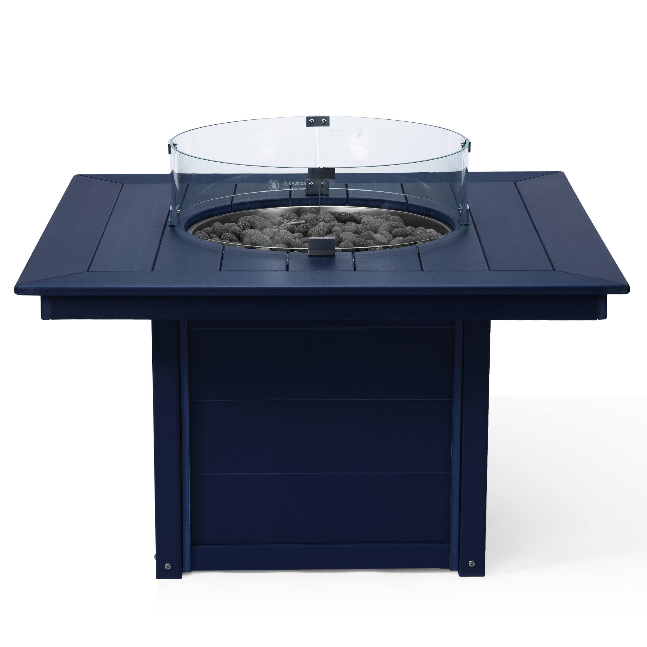 Alt View 1. WestinTrends - WestinTrends Helios 42" Modern Outdoor Patio Propane Square Fire Pit Table.