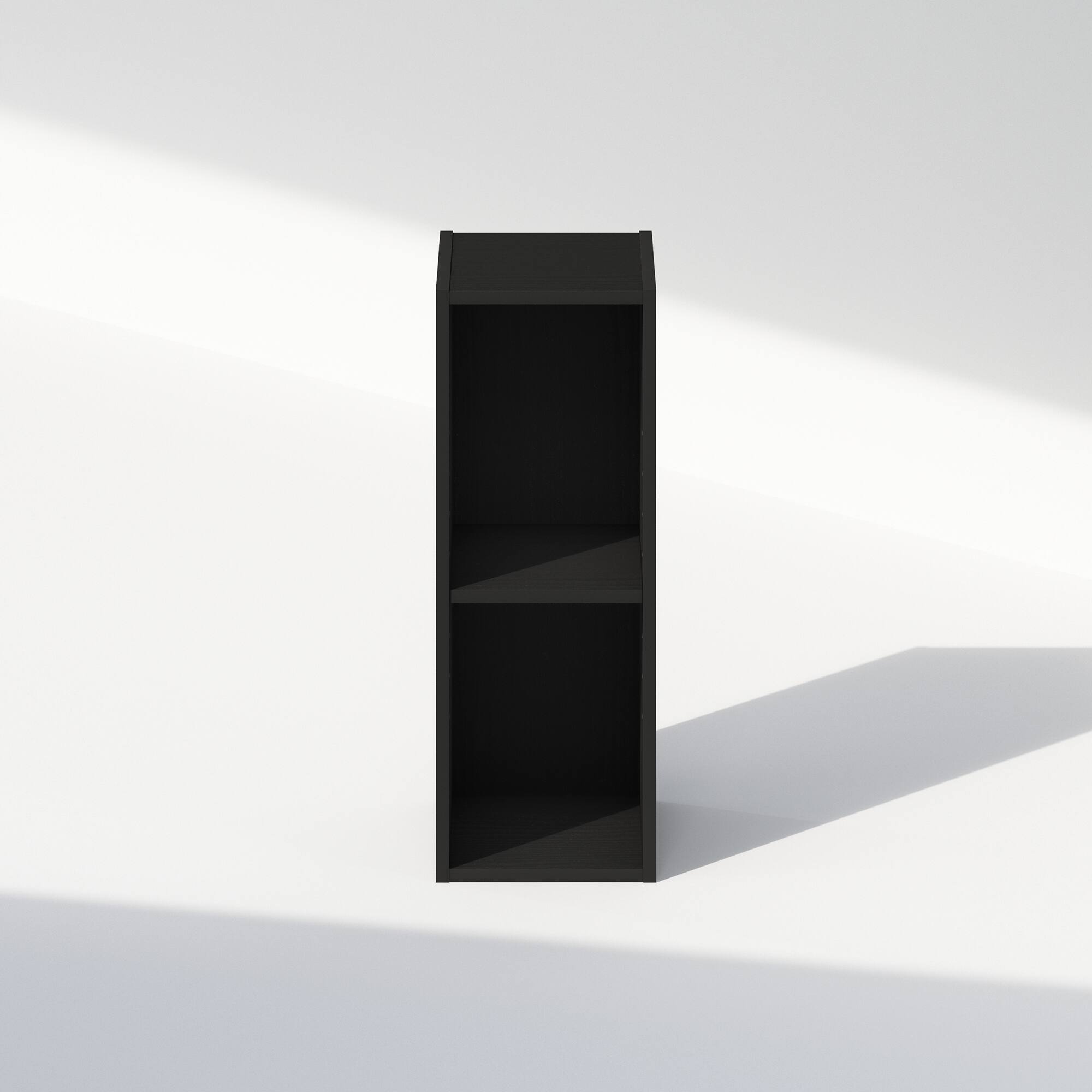 Alt View 2. Furinno - Reed 2-Tier Multipurpose Clothing & Closet Storage Organizer Shelf, 8-Inch Width - Blackwood.